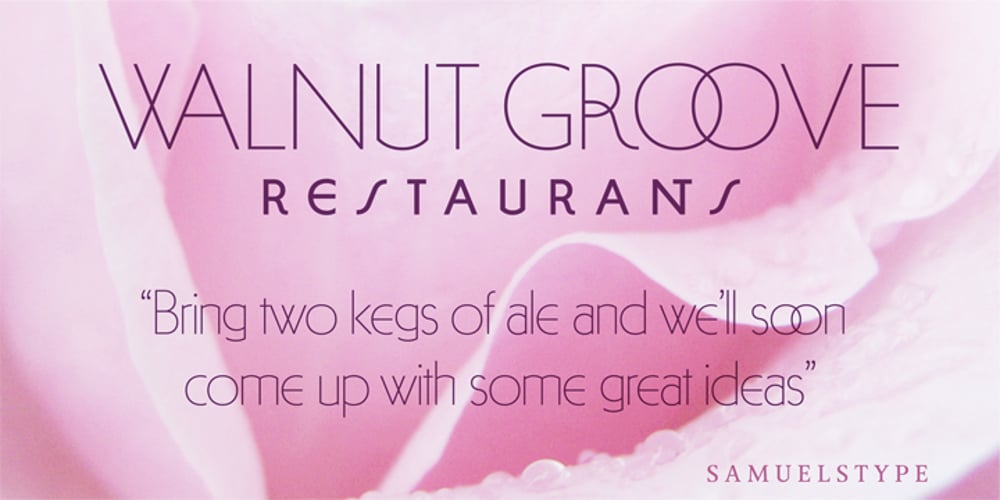 Arnold Samuels font