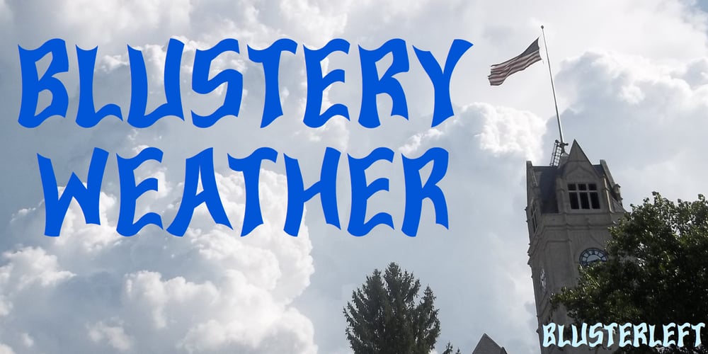 Bluster font