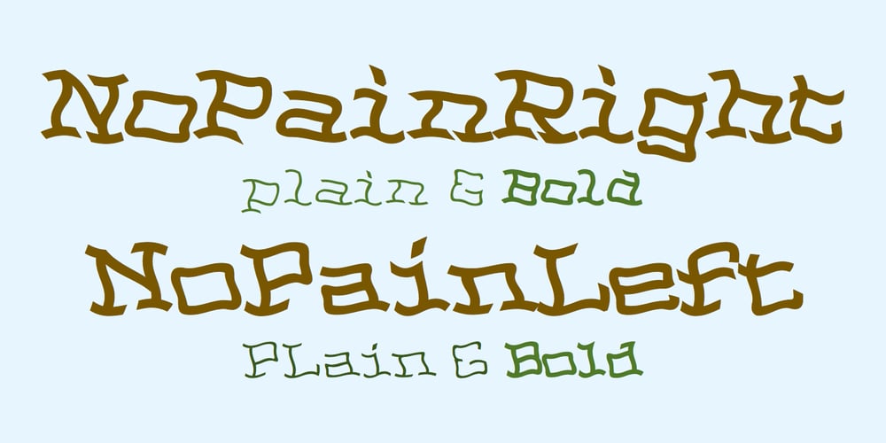NoPain font
