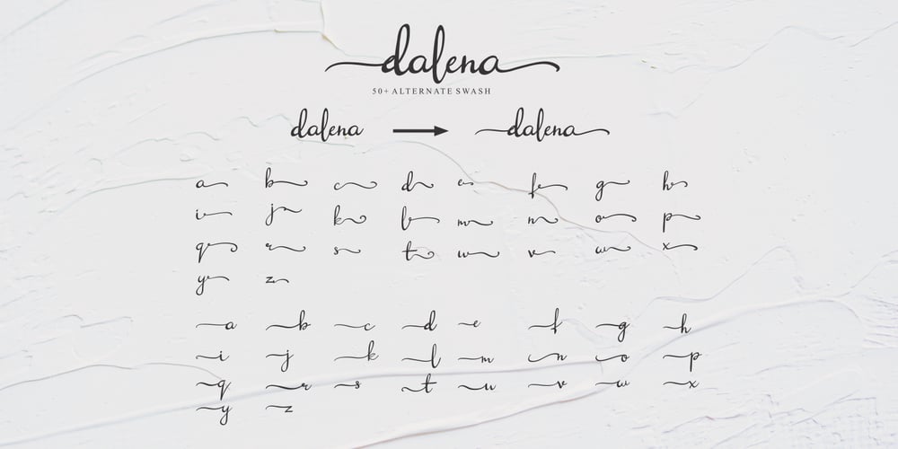 Dalena font