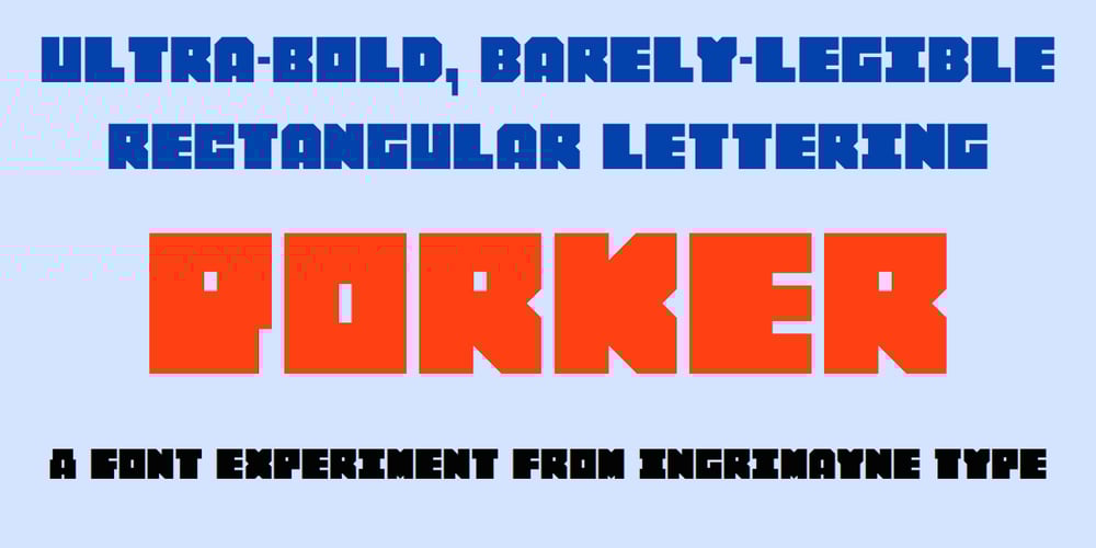 Porker font
