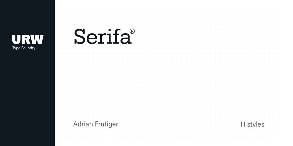 Serifa font