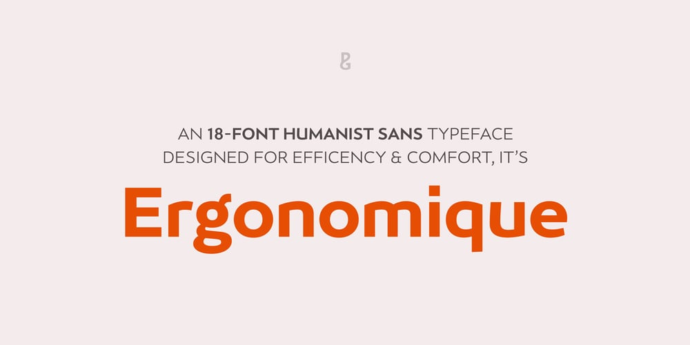 Ergonomique font