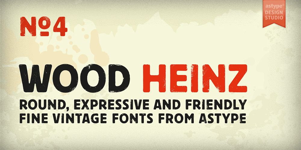 Wood Heinz No. 4 font