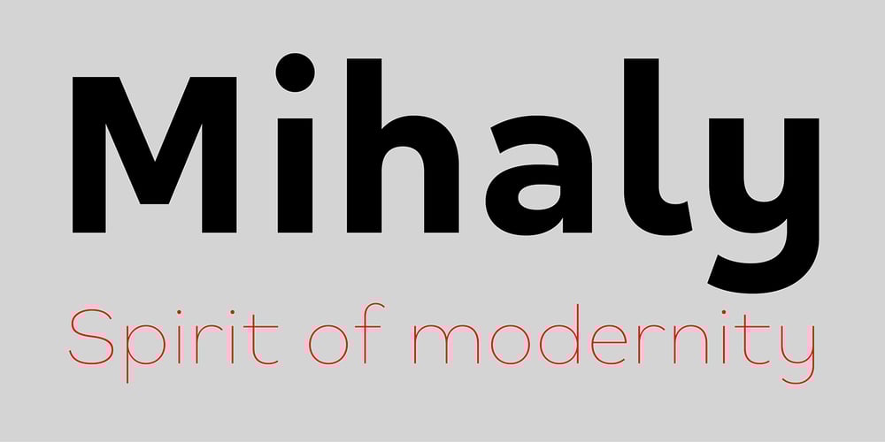 Mihaly Display font