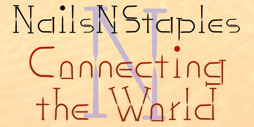 NailsNStaples font