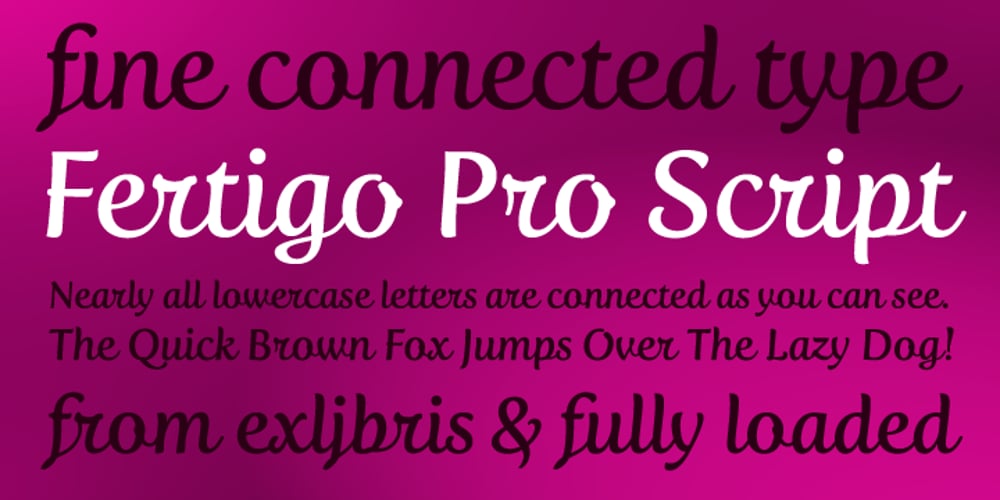 Fertigo Pro Script font