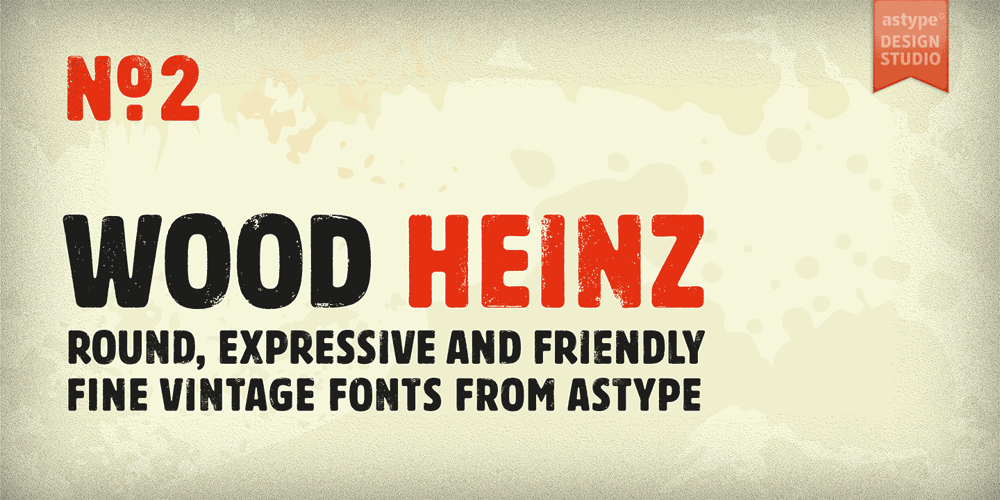 Wood Heinz No. 2 font