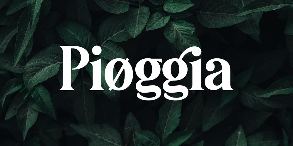 Pioggia font