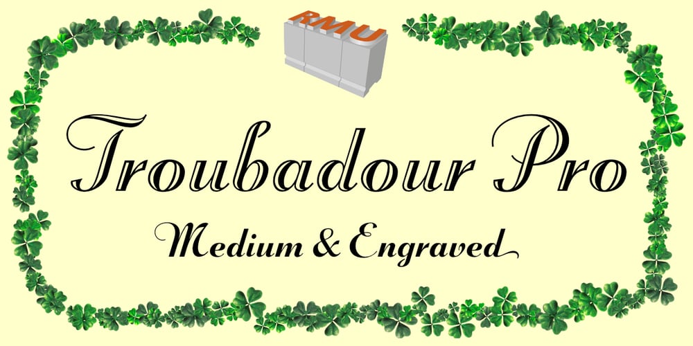 Troubadour Pro font