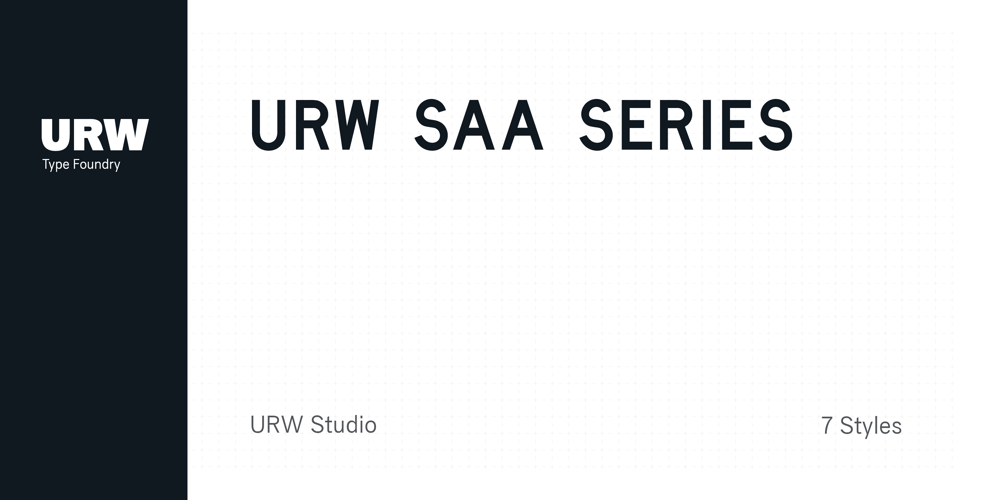 SAA Series A font