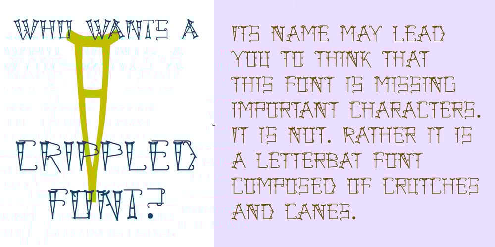 Crippled Font font