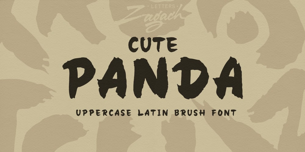 Cute Panda font