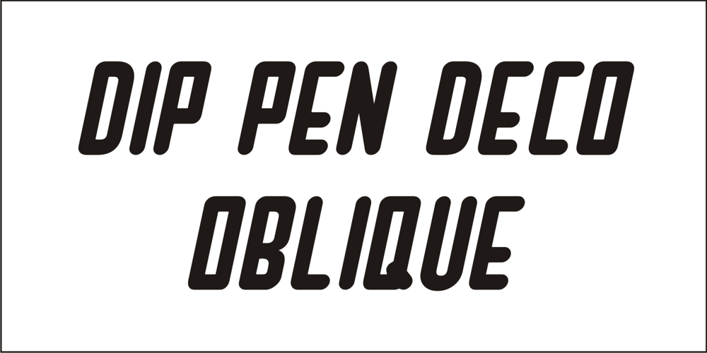Dip Pen Deco JNL font