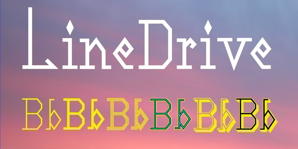 LineDrive font