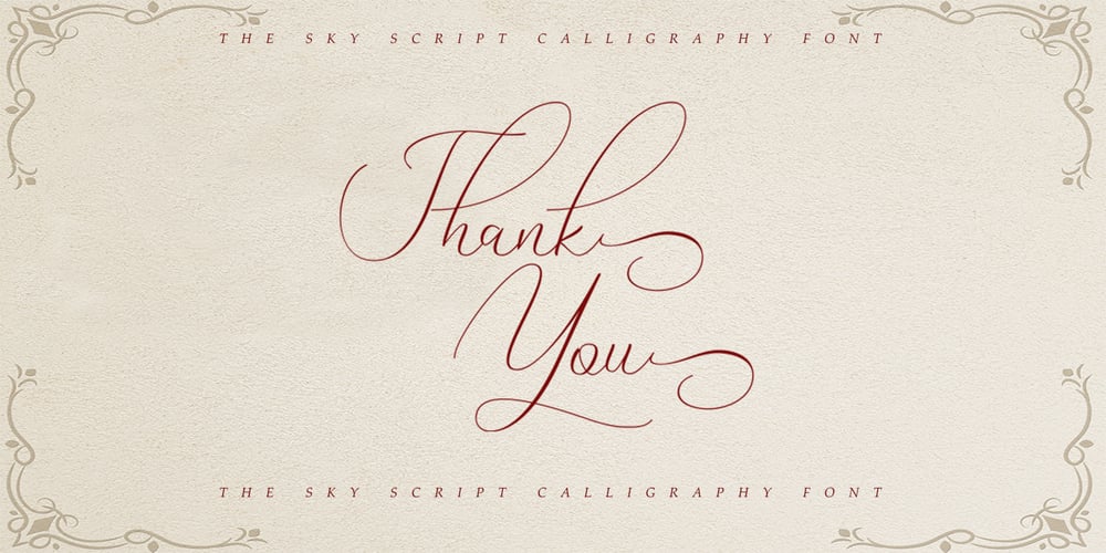 The Sky font
