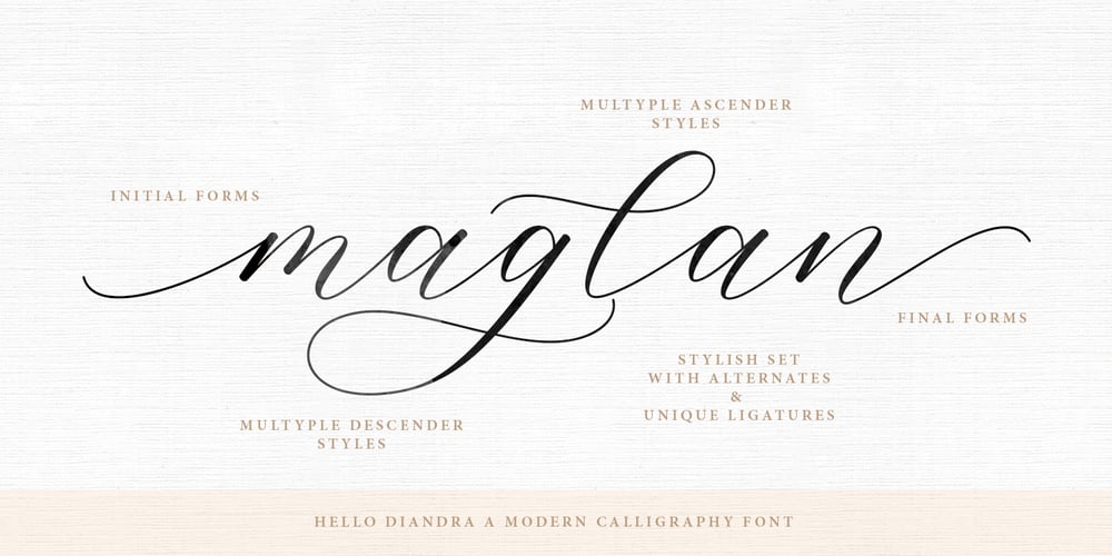 Hello Diandra font