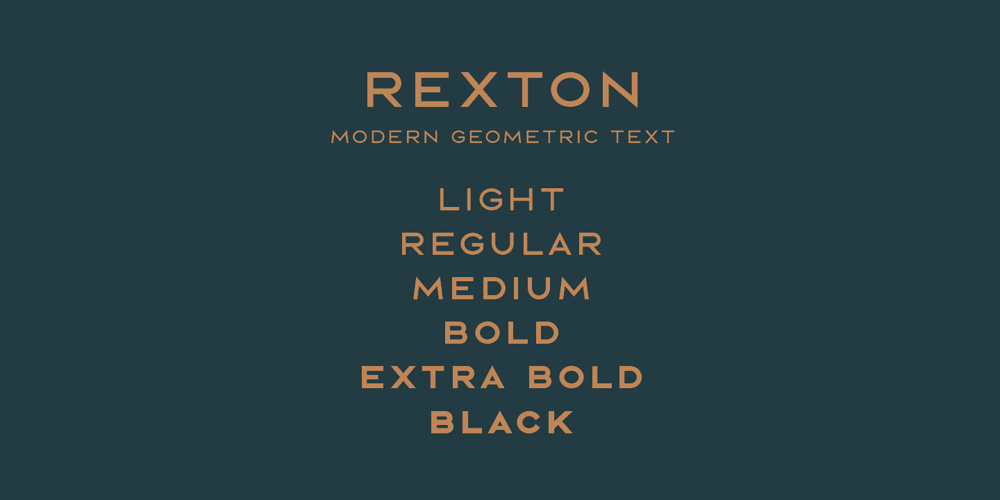 Rexton font