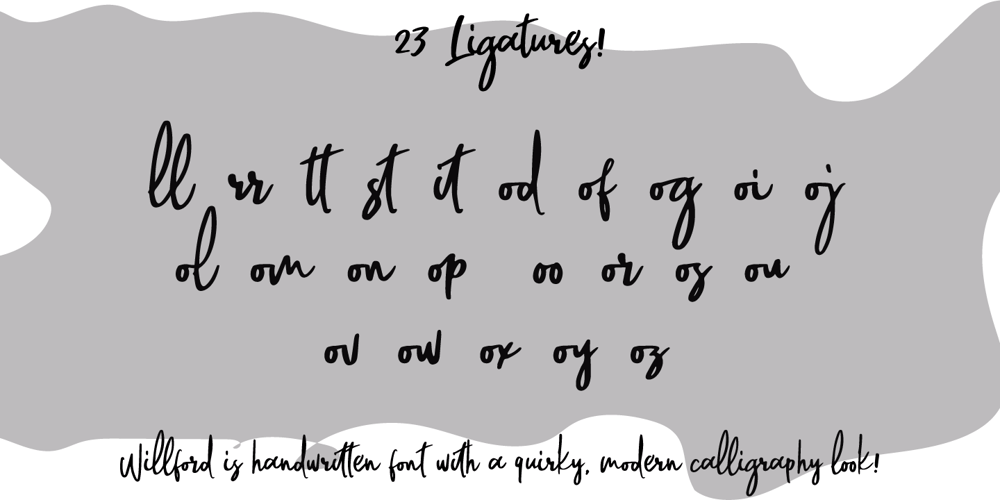Willford Brush font