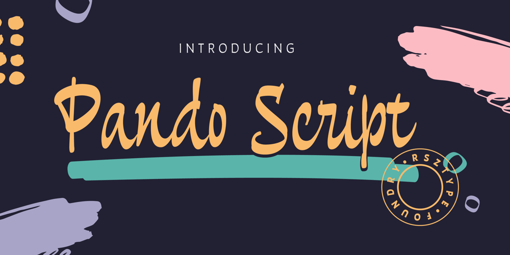 Pando Script font