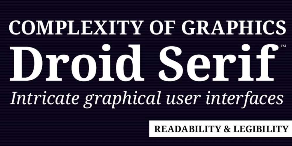 Droid Serif font