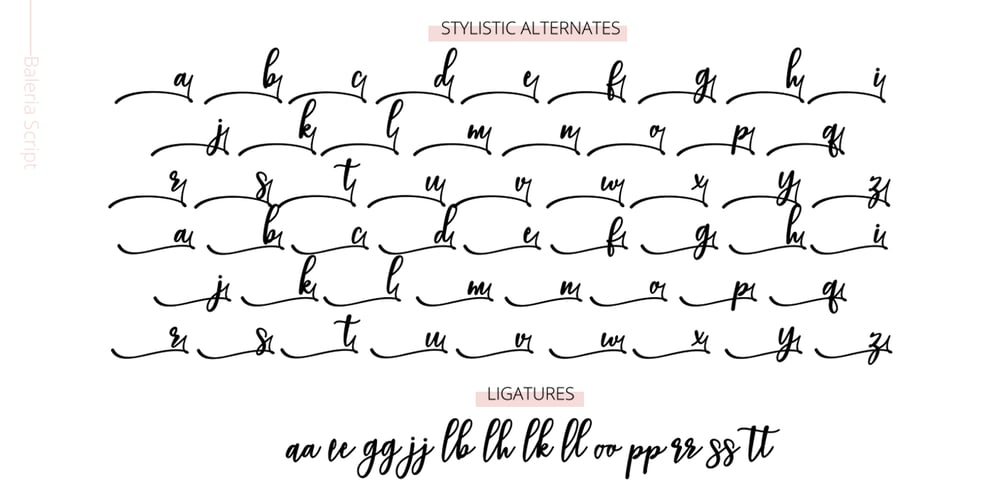 Baleria Script font