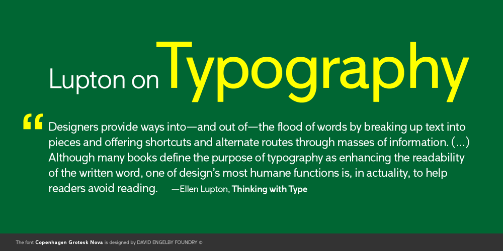 Copenhagen Grotesk Nova font