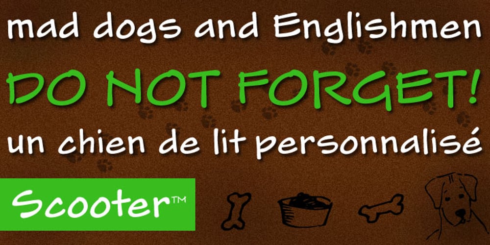 Scooter font