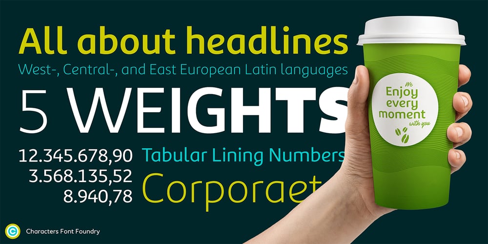 Corporaet font
