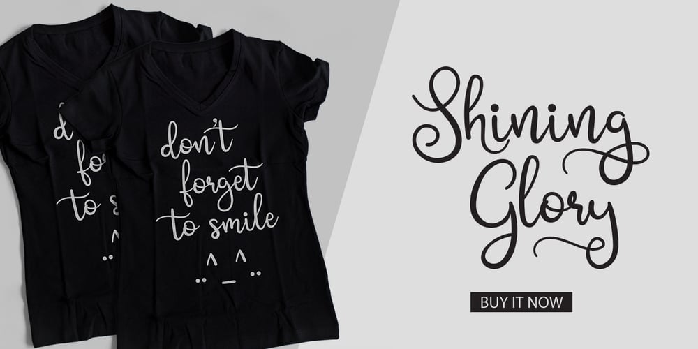 Shining Glory font