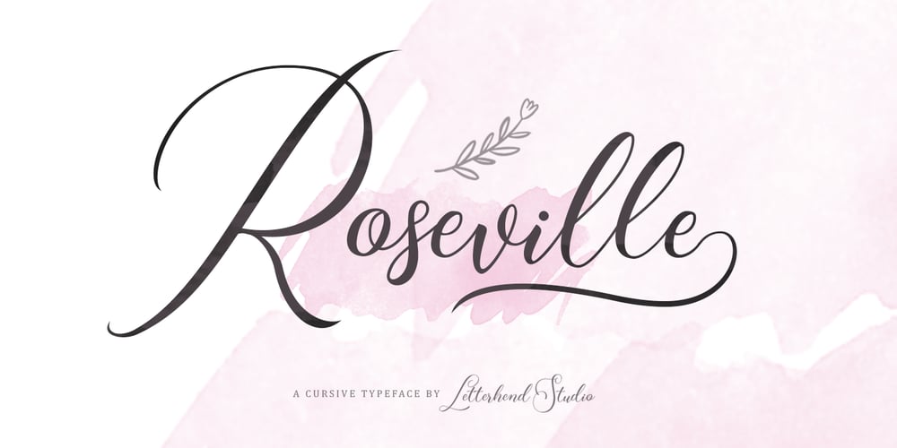 Roseville Script font