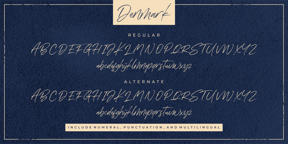 Denmark font