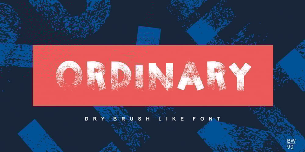 Dry Brush Blocks font