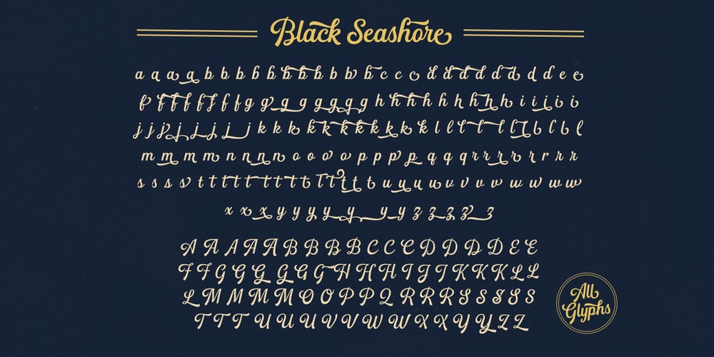 Black Seashore font