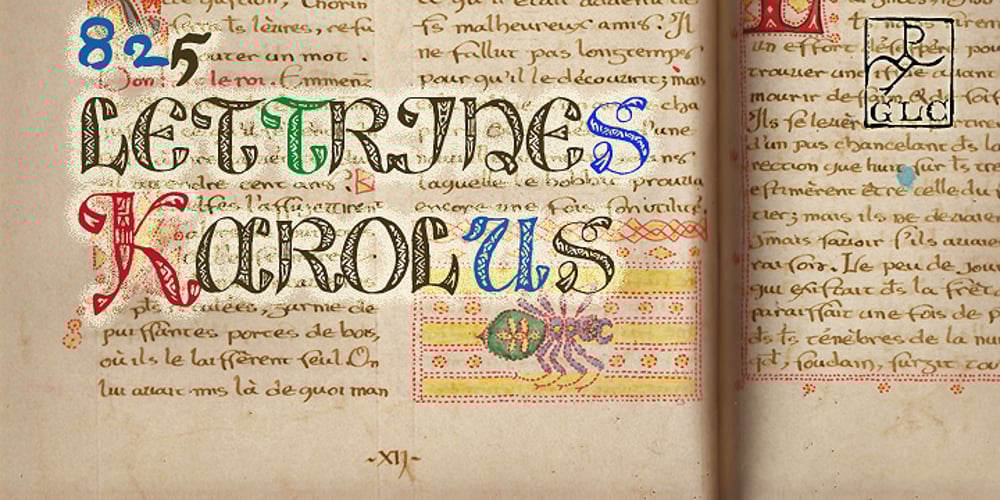 825 Lettrines Karolus font