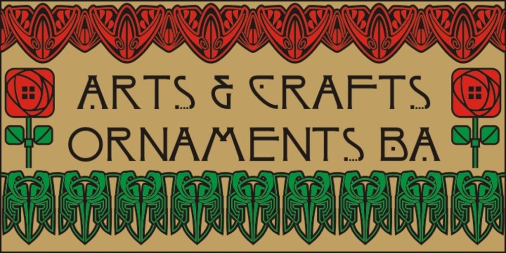 Arts And Crafts Ornaments BA font