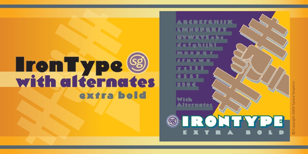 IronType SG font