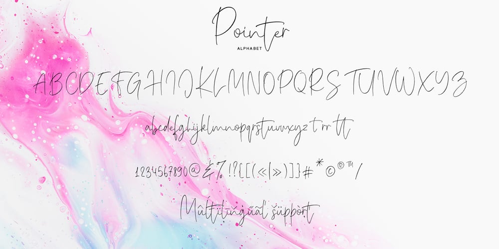 Pointer font