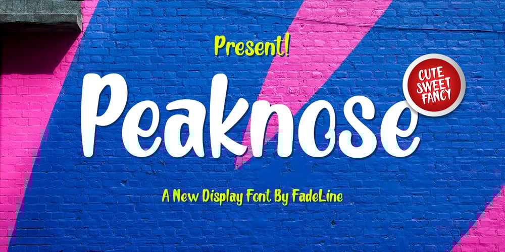 Peaknose font