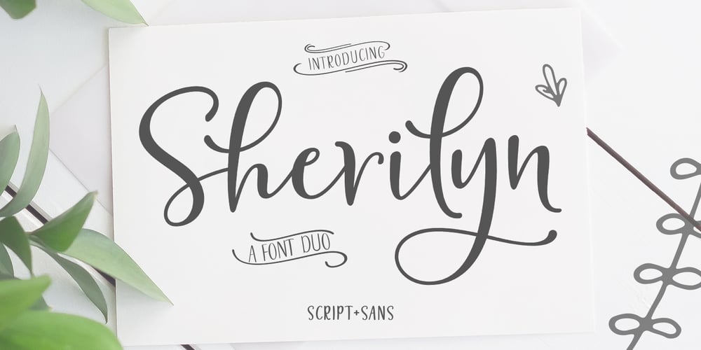 Sherilyn Script Font Duo font