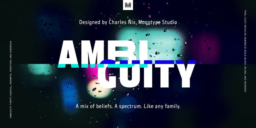 Ambiguity font