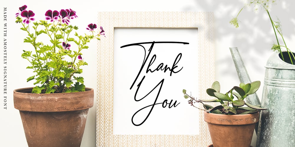 Amostely Signature font