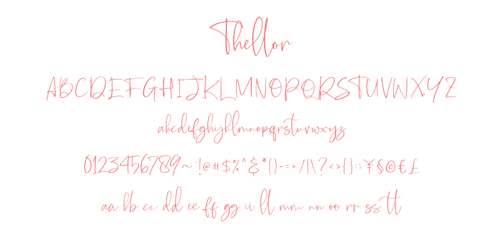 Thellor font