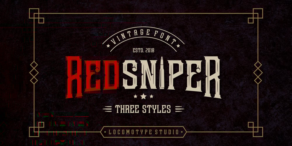 Redsniper font
