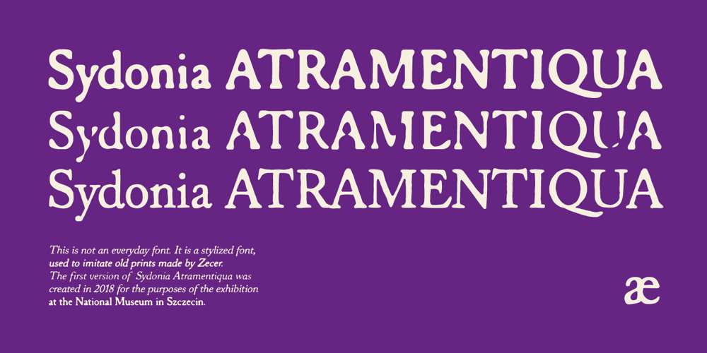 Sydonia Atramentiqua font