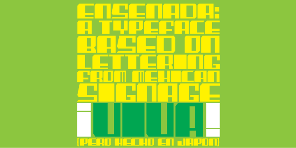 Ensenada font