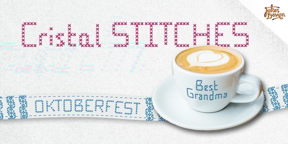 Cristal Stitches font