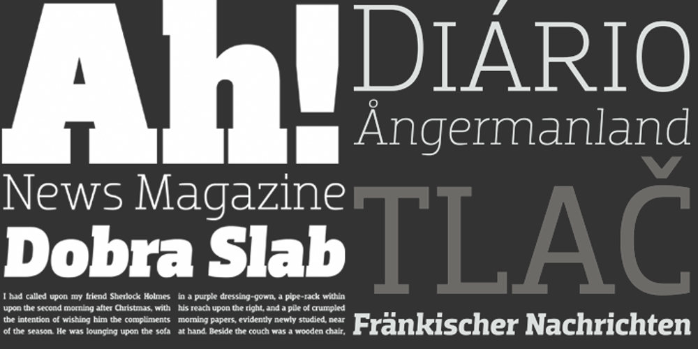 Dobra Slab font