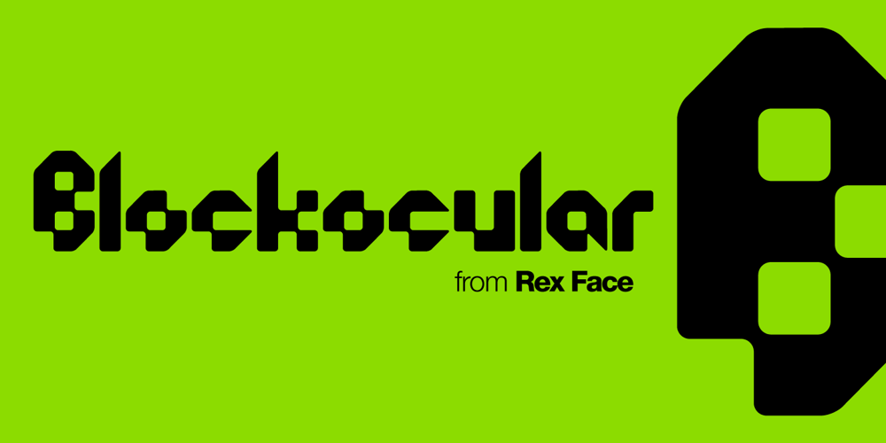Blockocular font