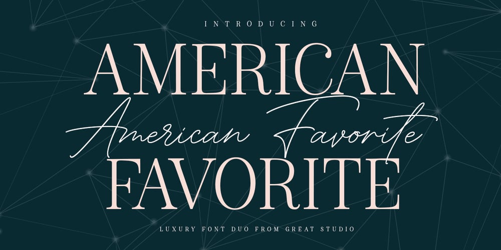 American Favorite Script font